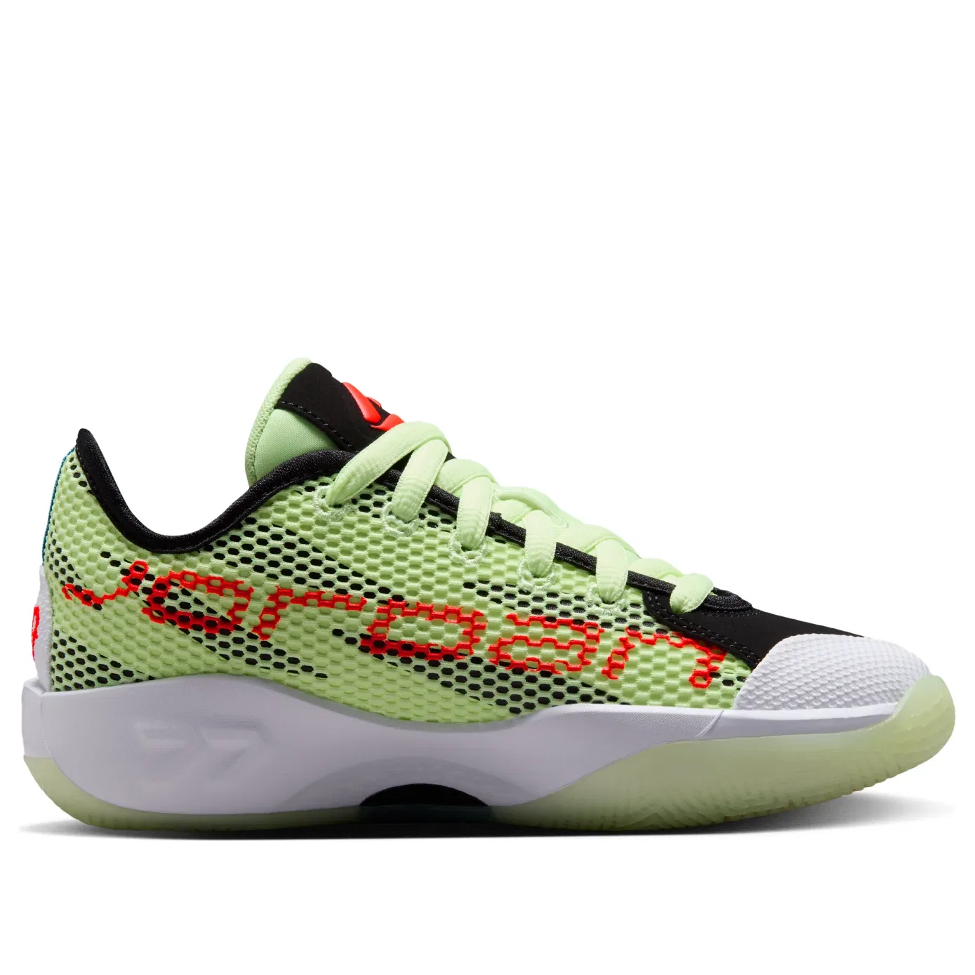 Детские кроссовки с синтетическим верхом Air Jordan Luka .77 'Barely Volt Black' Jordan, Barely Volt/Black — фото 2