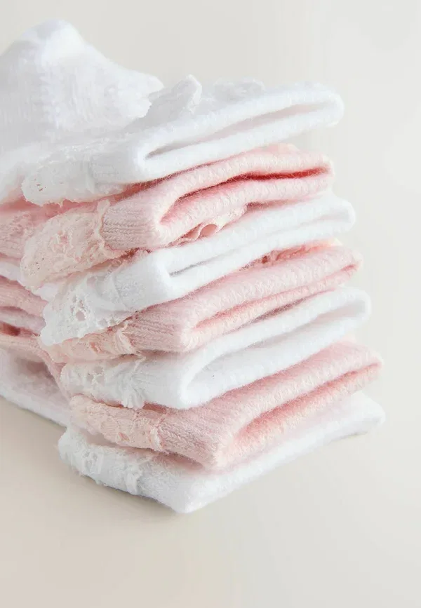 Носки из хлопка 7 pack regular fit Next Pink, White, белый/розовый — фото 4