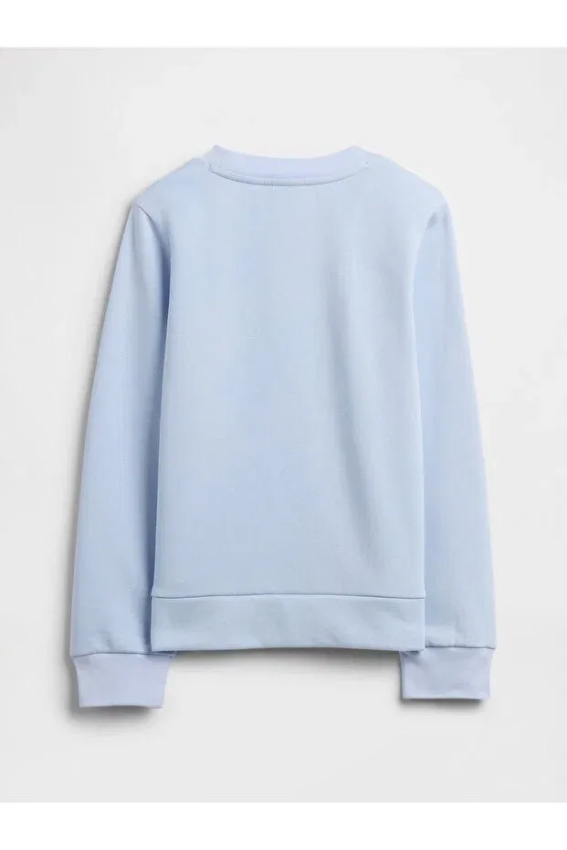 Детские свитшот для девочек с принтом Gap, Light Blue — фото 3