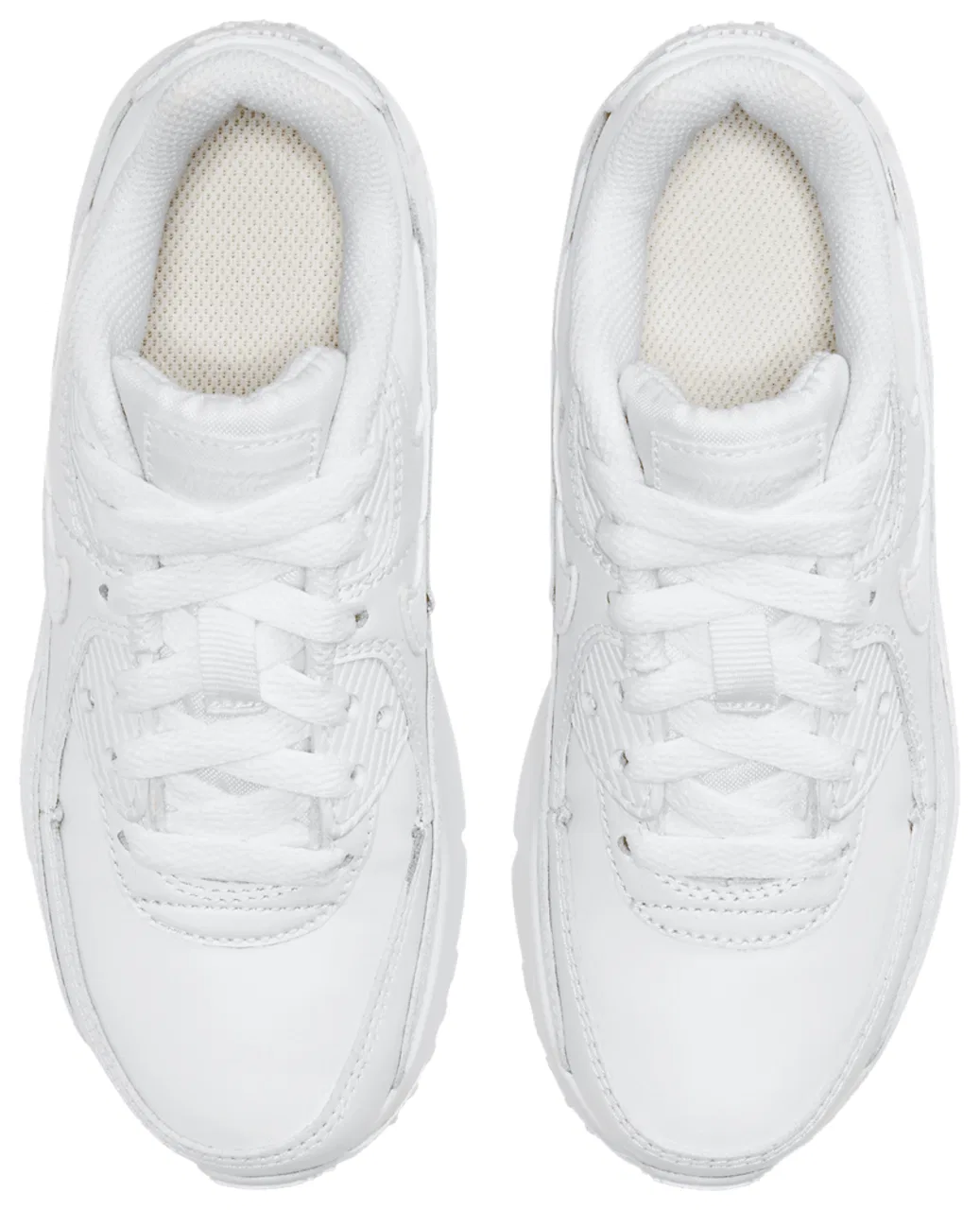 Детские кроссовки для мальчиков Air Max 90 Nike, White/White/Metallic Silver — фото 4