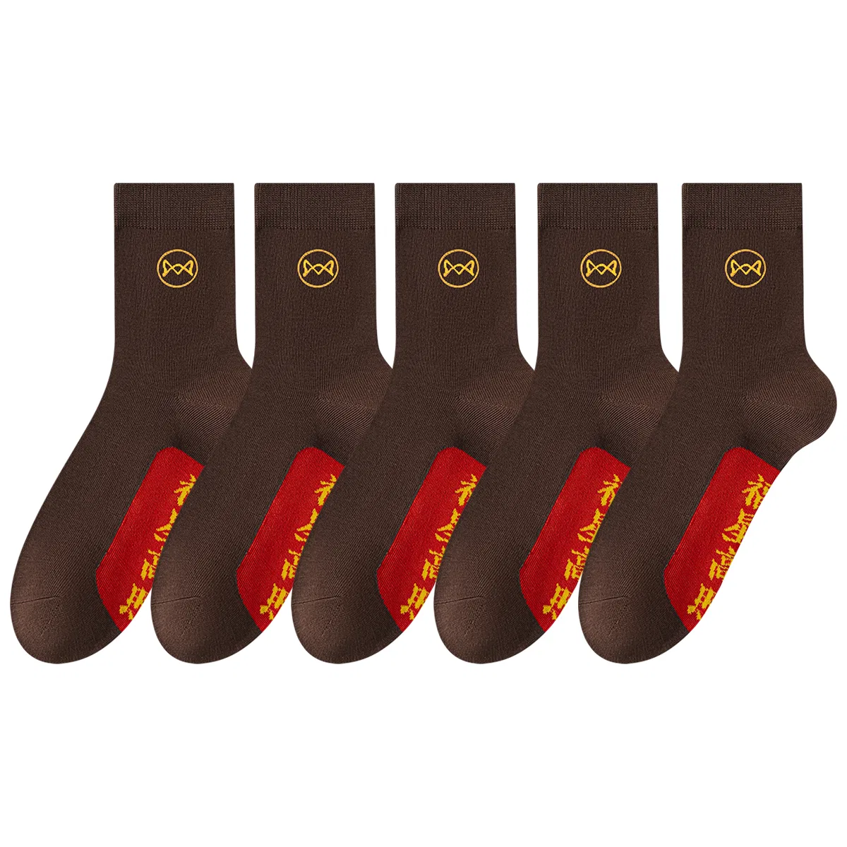 Детские носки с длинным голенищем, комплект из 5 пар, Coffee, MIIOW
