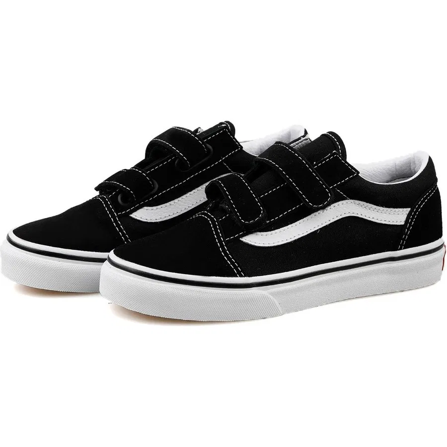 Кеды с принтом Vans Old Skool V, Бело-черный — фото 4