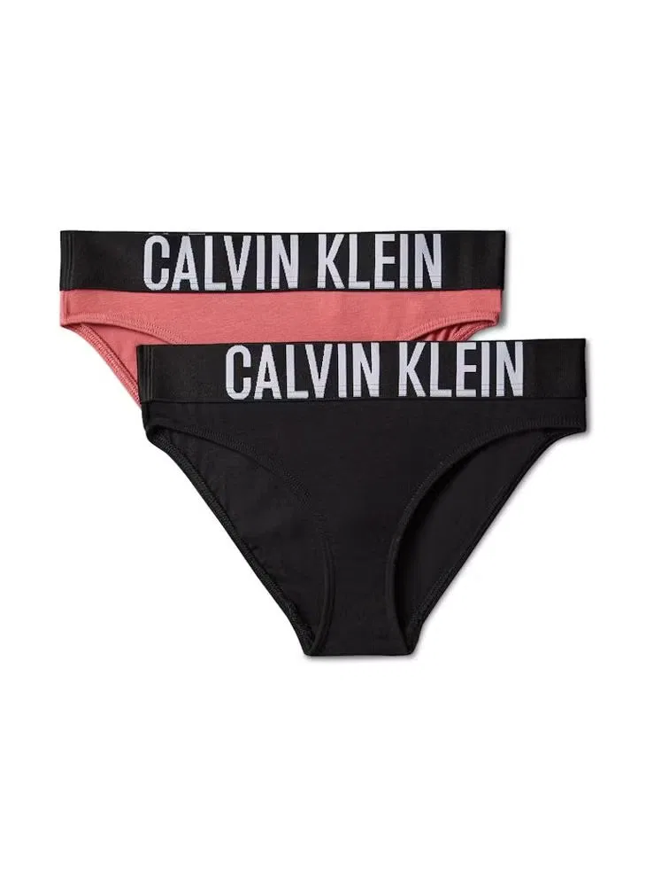 Плавки бикини с принтом, комплект 2 шт, Intense Power, Calvin Klein Jeans, черный