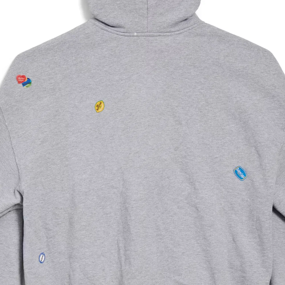 Женская толстовка свободного кроя с длинным рукавом Gray Balenciaga, Серый — фото 4