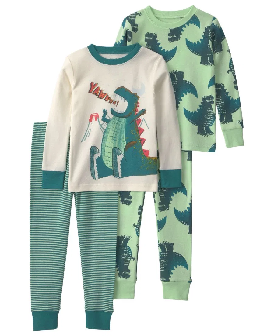 Комплект пижам с динозаврами Roar Dino Carter's, Green/Cream