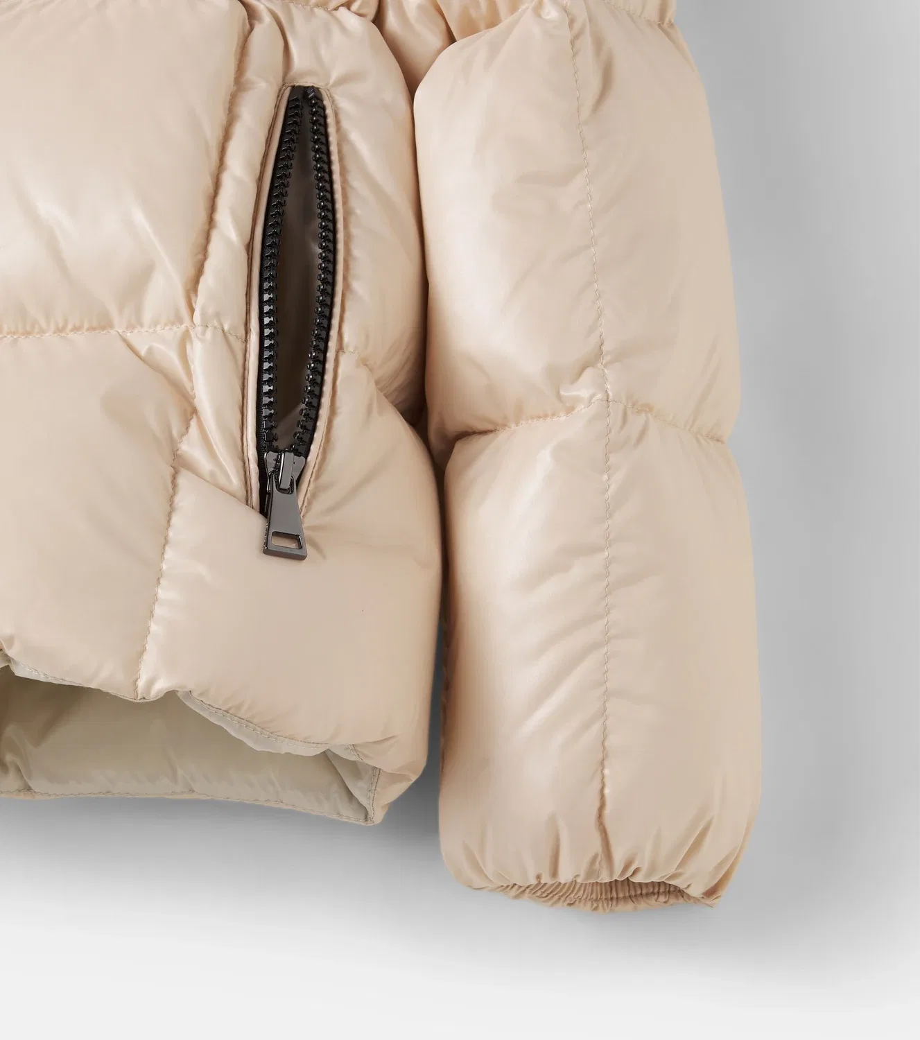 Пуховая куртка с капюшоном Parana Moncler Enfant, розовый — фото 4