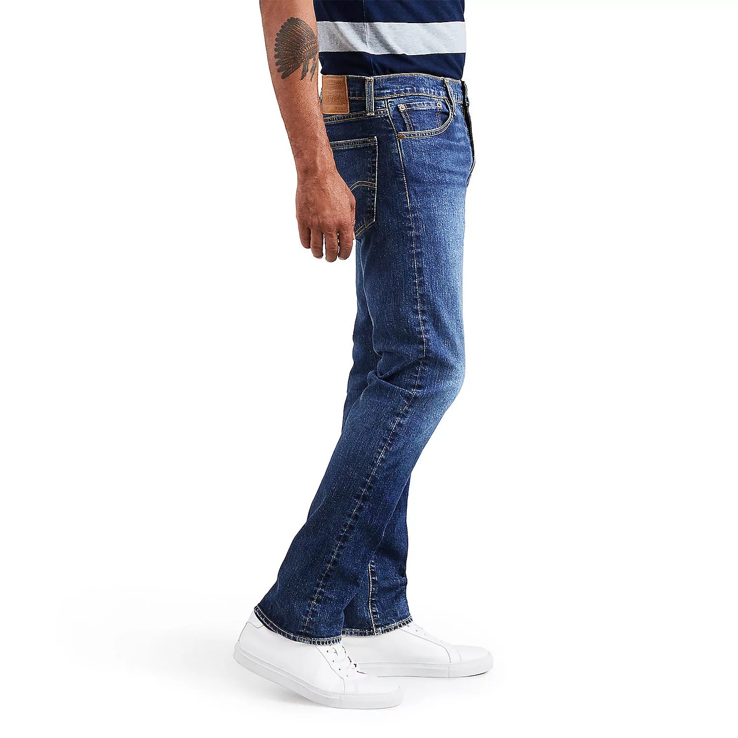 Мужские узкие прямые эластичные джинсы Levi's 513, Tree Topper — фото 2