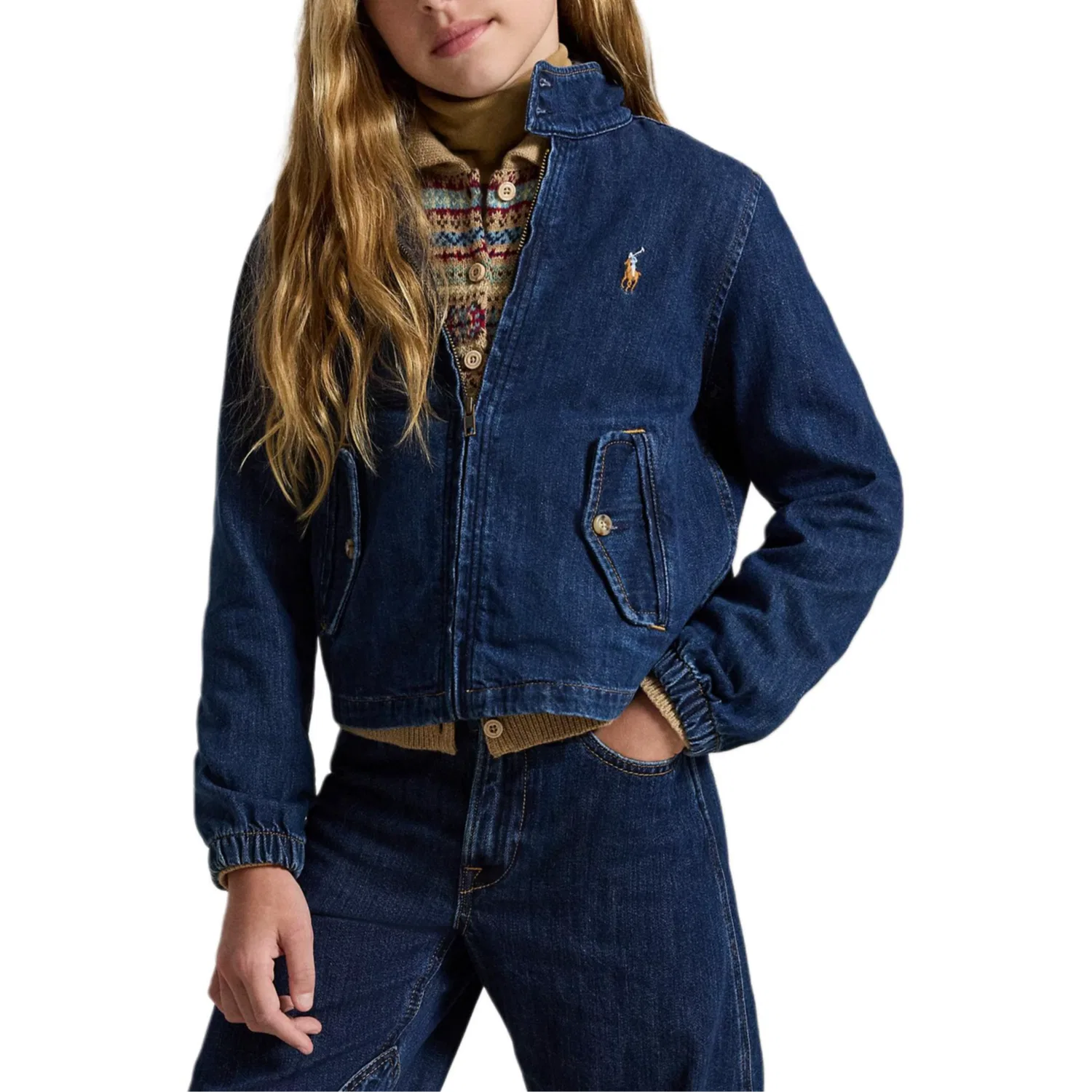 Детская куртка с принтом Polo Ralph Lauren, Blue — фото 4