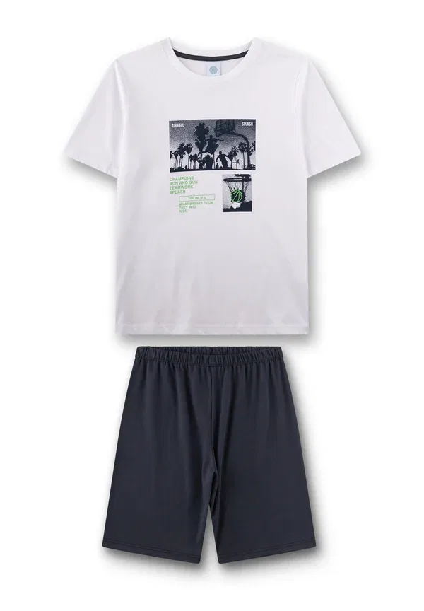 Пижамный комплект, хлопок, Kurz basketball set, Sanetta, белый