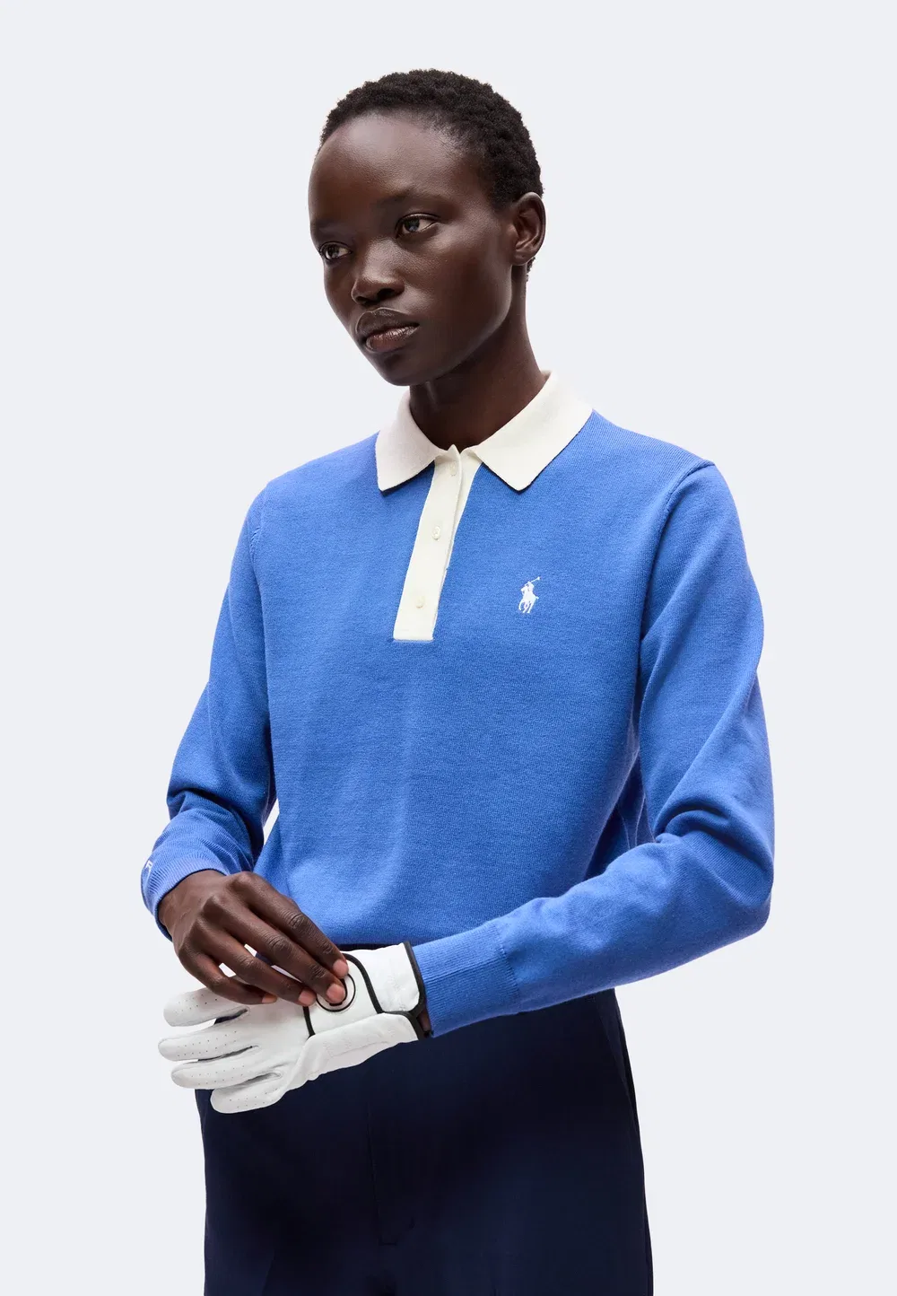 Свитер с длинным рукавом Polo Ralph Lauren, Modern Royal/White Splash — фото 4