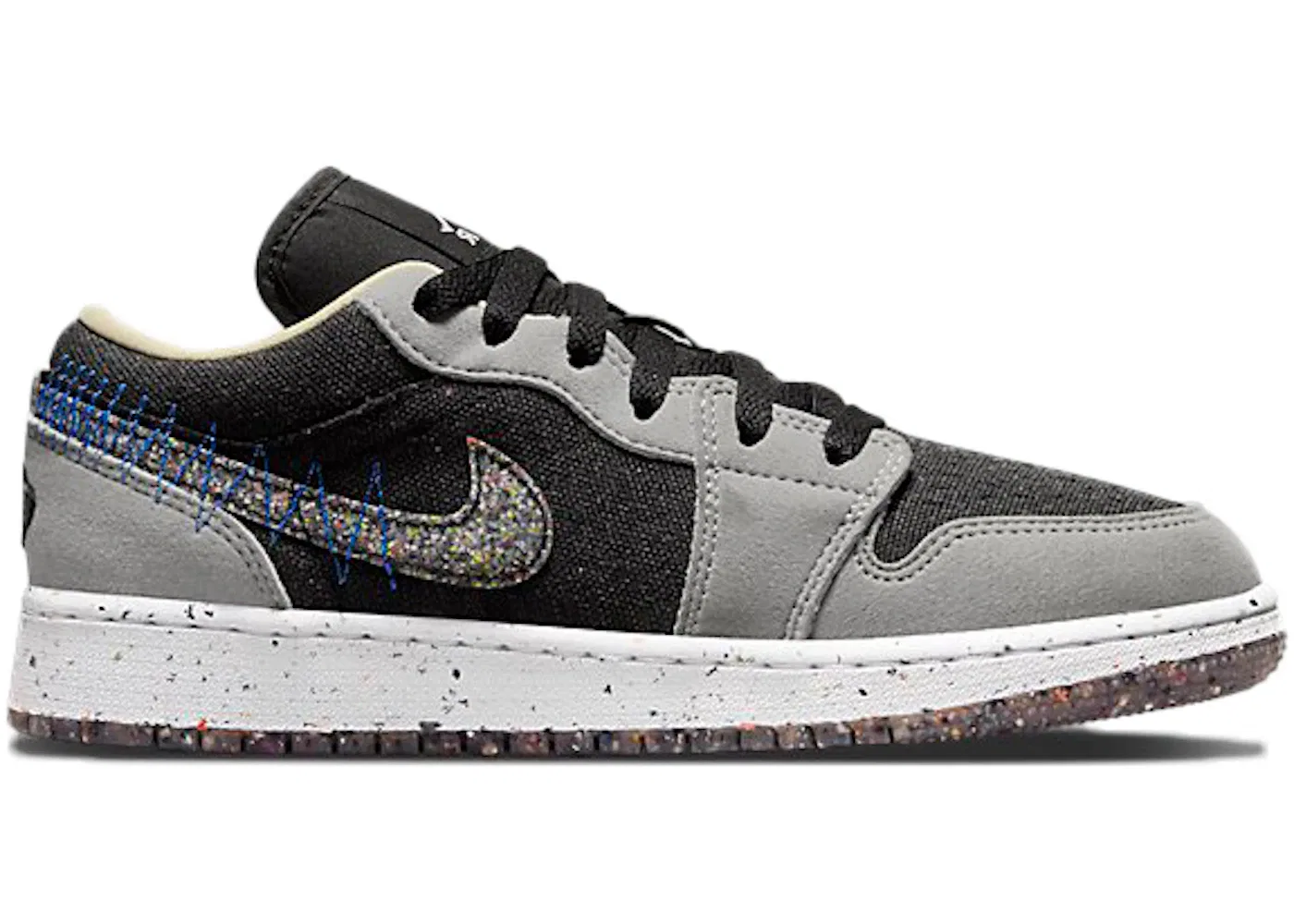 Детские кроссовки Lifestyle Jordan 1 Low SE Crater Grey Black Jordan, Grey/Black