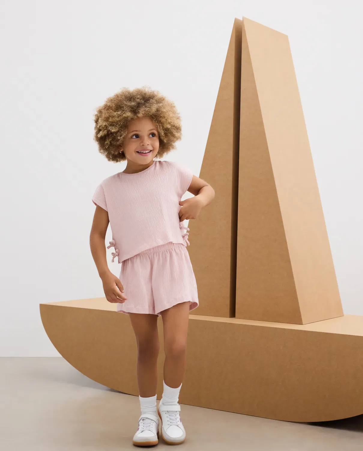 Детский комплект для девочек с принтом Wrinkled Kids El Corte Inglés, 200 Rosa — фото 2
