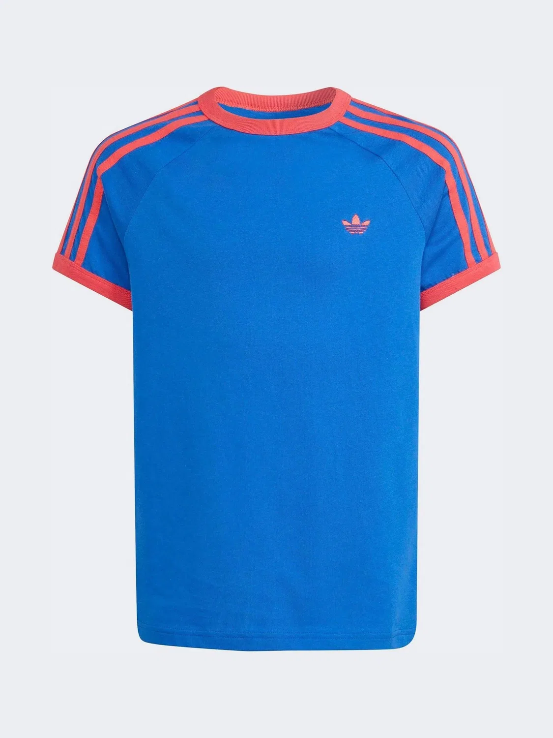 Футболка с полосками, 3 Stripes, adidas Originals, синий/красный