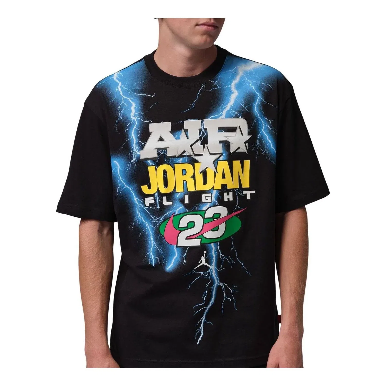 Мужская футболка с принтом Jordan Brooklyn Air, черный
