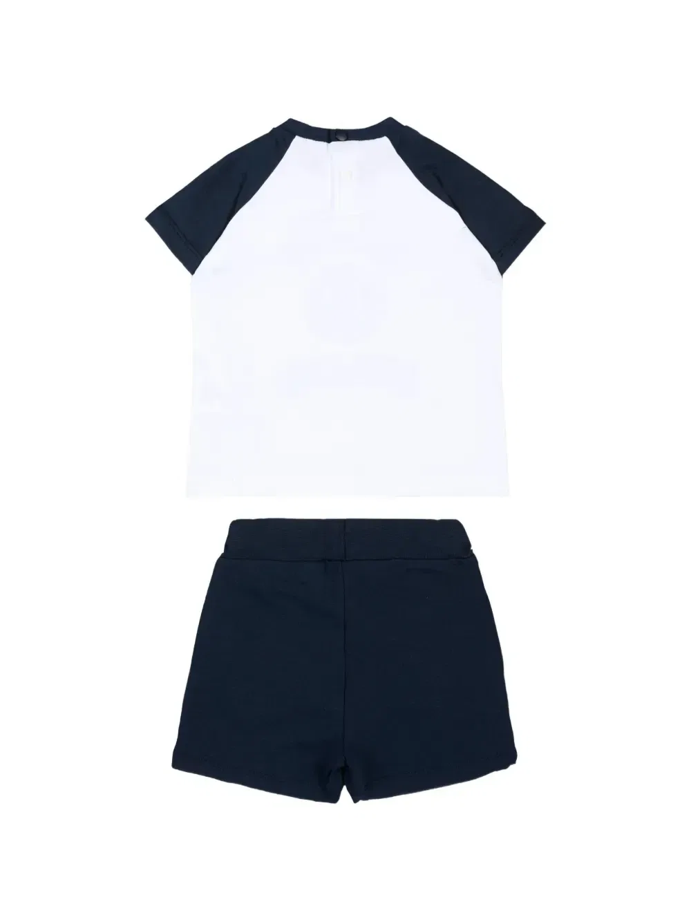 Комплект из шорт с рукавом реглан и логотипом Msgm Kids, синий — фото 2