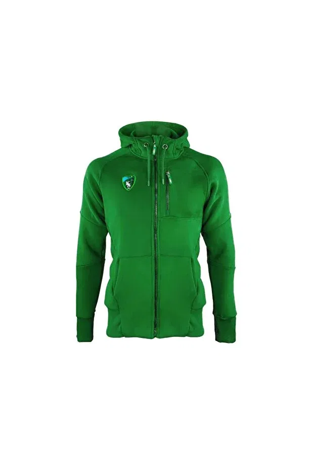 Детские свитшот для девочек с принтом Kocaelispor Zippered Children's Sweatshirt Sportrun, Green