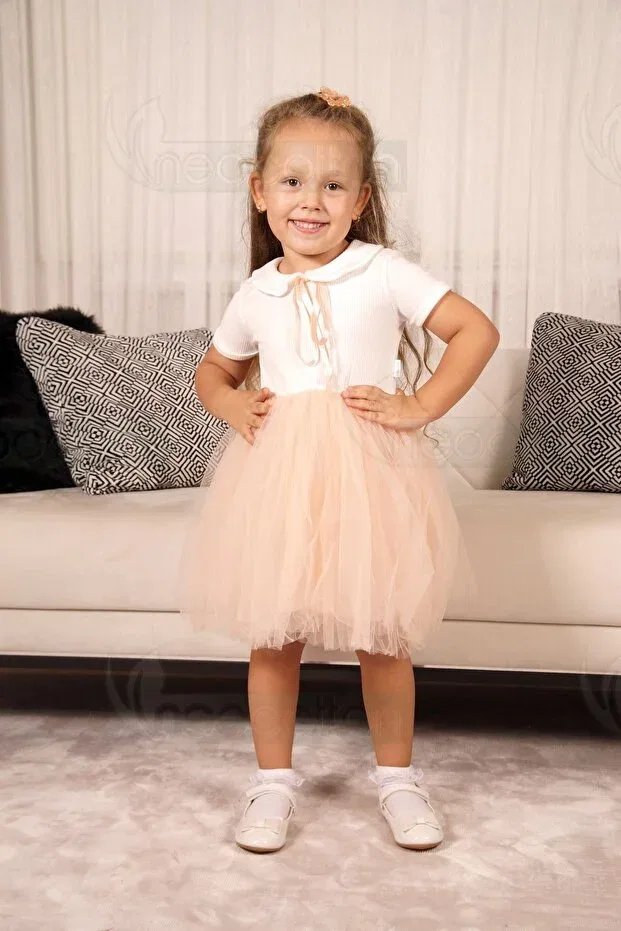 Детское платье для девочек хлопковое Neocotton, Short Salmon