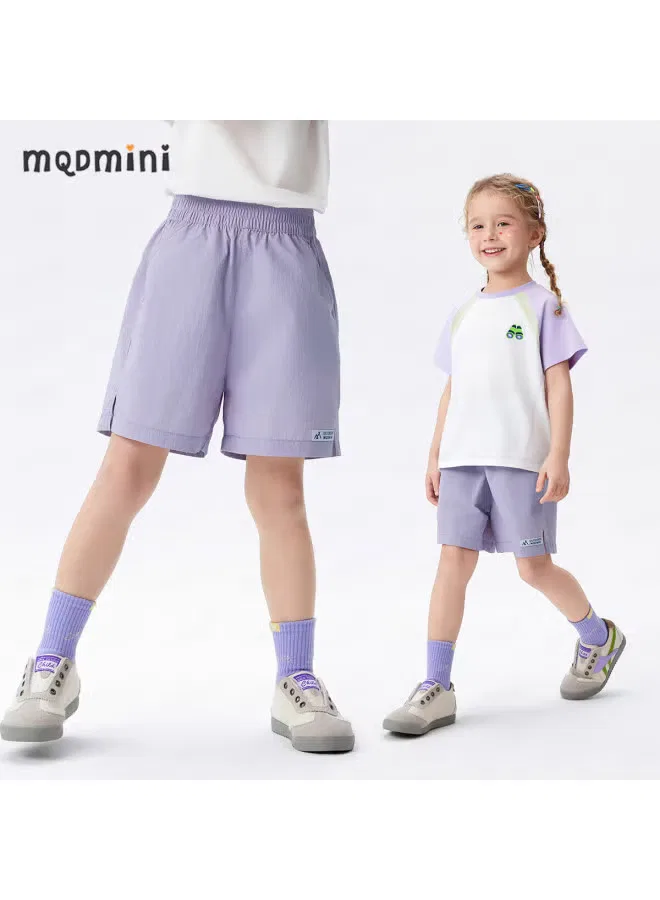 Шорты быстросохнущие детские спортивные Mqdmini, фиолетовый — фото 2