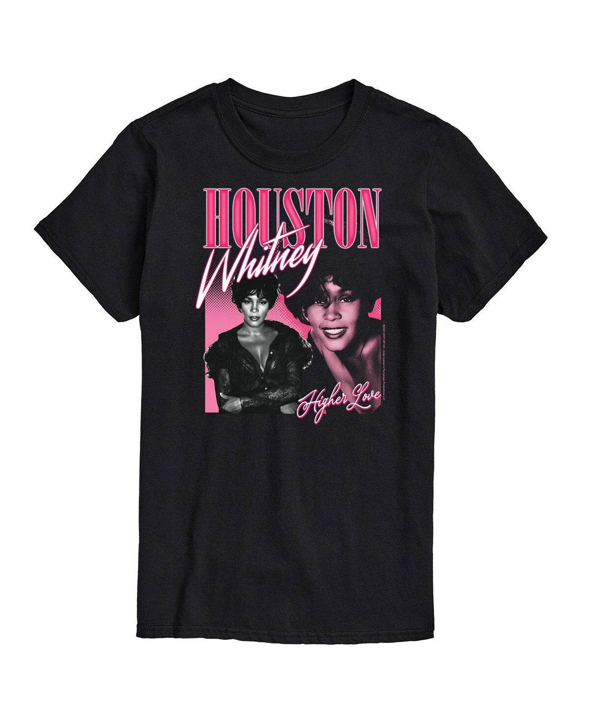 

Мужская футболка с коротким рукавом whitney houston AIRWAVES, черный