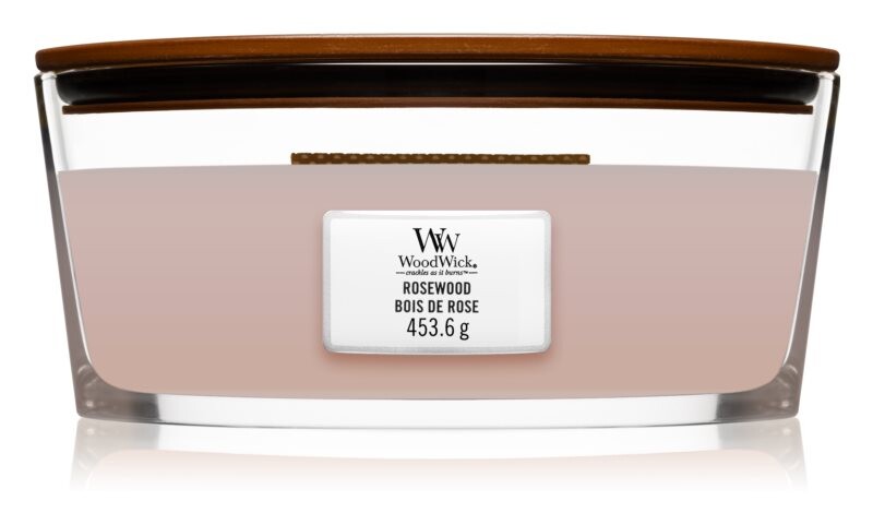 

Ароматическая свеча с деревянным фитилем Woodwick Rosewood