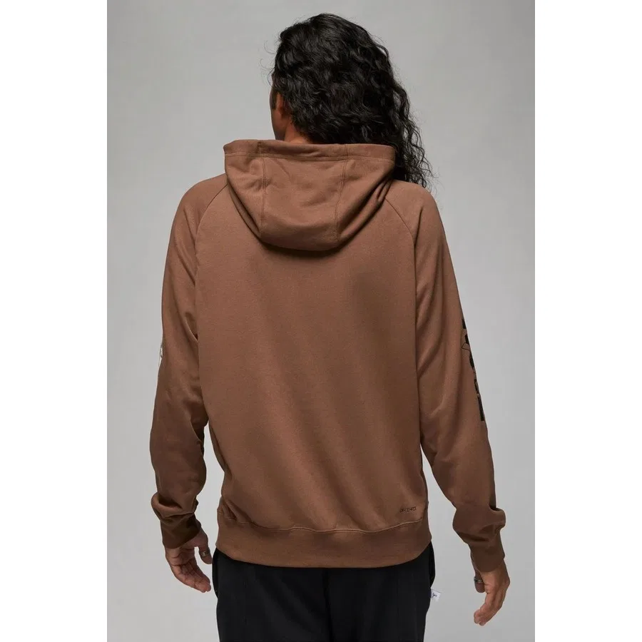 Мужской худи с капюшоном из флиса Jordan Jumpman Fleece Pullover Hoodie Nike, Коричневый — фото 2