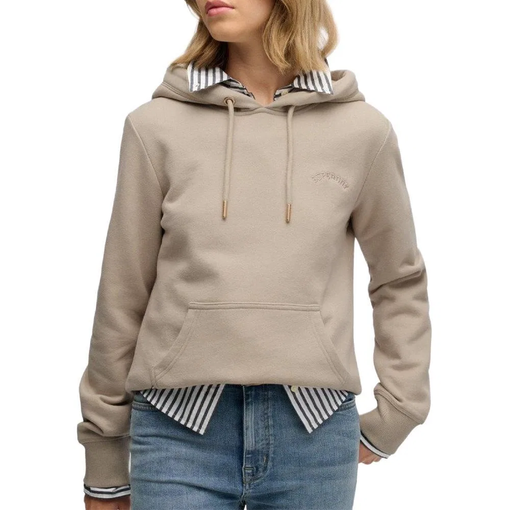 Женский свитшот с капюшоном Essential Logo Superdry, Beige