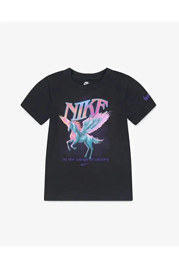 Детская футболка для девочек с принтом Pegasus ss tee girls Nike, 023