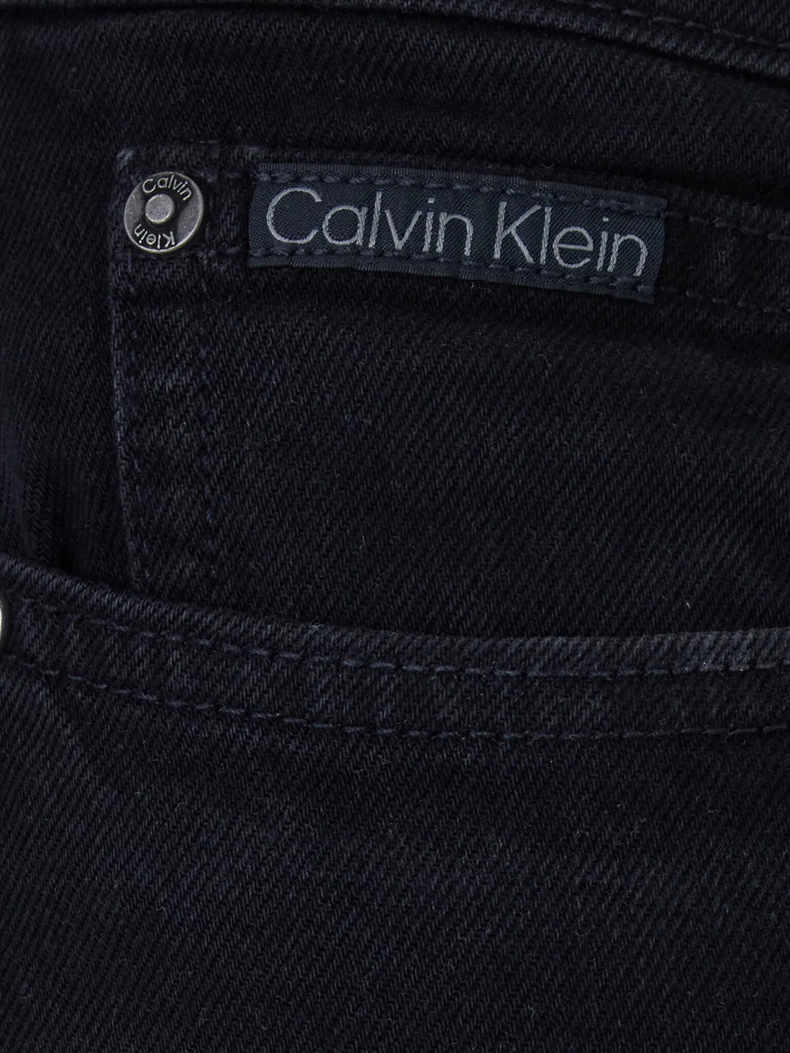 Мужские джинсы зауженного кроя Calvin Klein, черный — фото 4