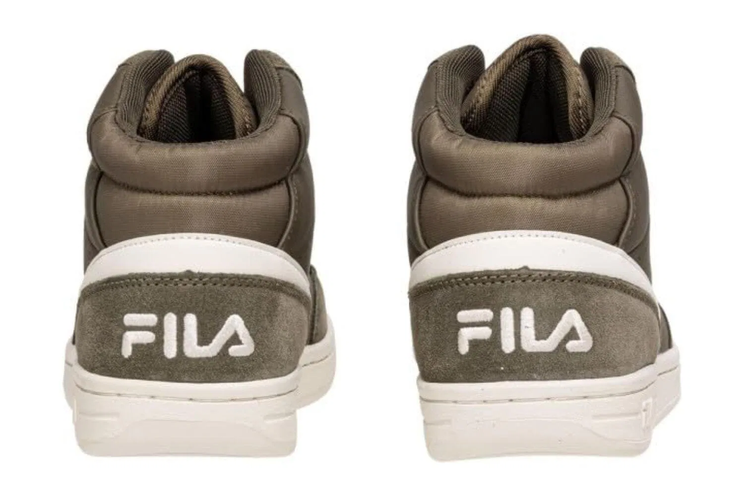 Детские кроссовки с липучкой Fila Crew Velcro Mid High, Цвет Grun — фото 3