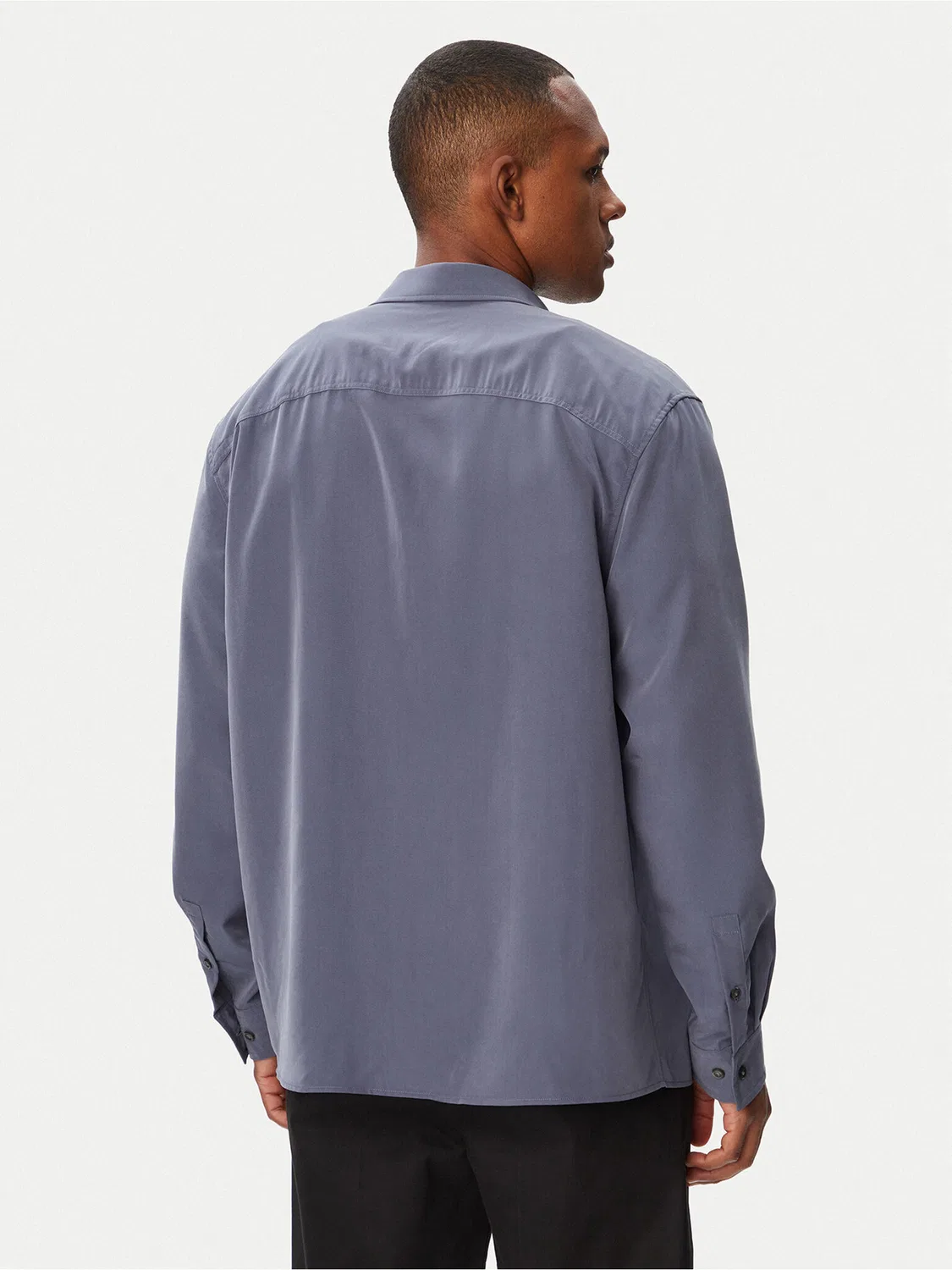 Мужская рубашка стандартного кроя Ls Drapey Calvin Klein, фиолетовый — фото 3