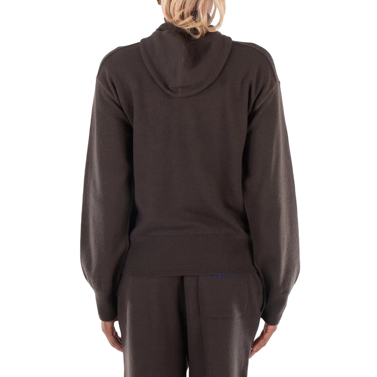Худи с капюшоном и короткой молнией Long Sleeve Short Zip Hoodie Burberry — фото 3
