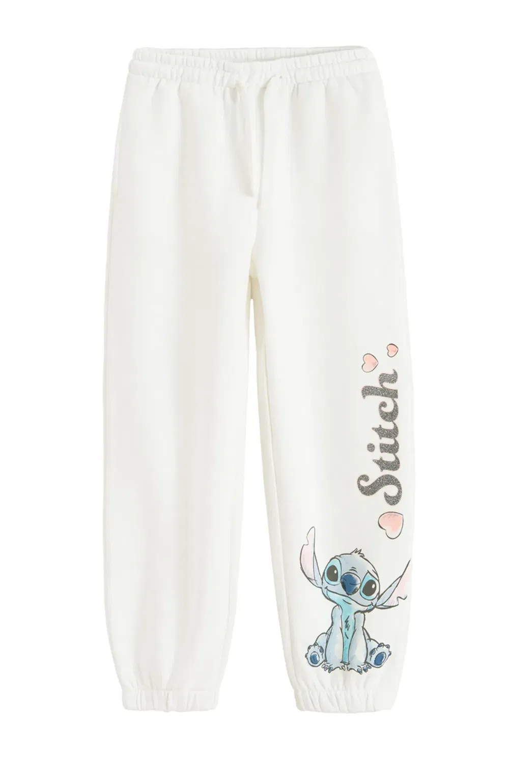 Детские джоггеры с принтом Lilo and Stitch Cool Club, White — фото 2