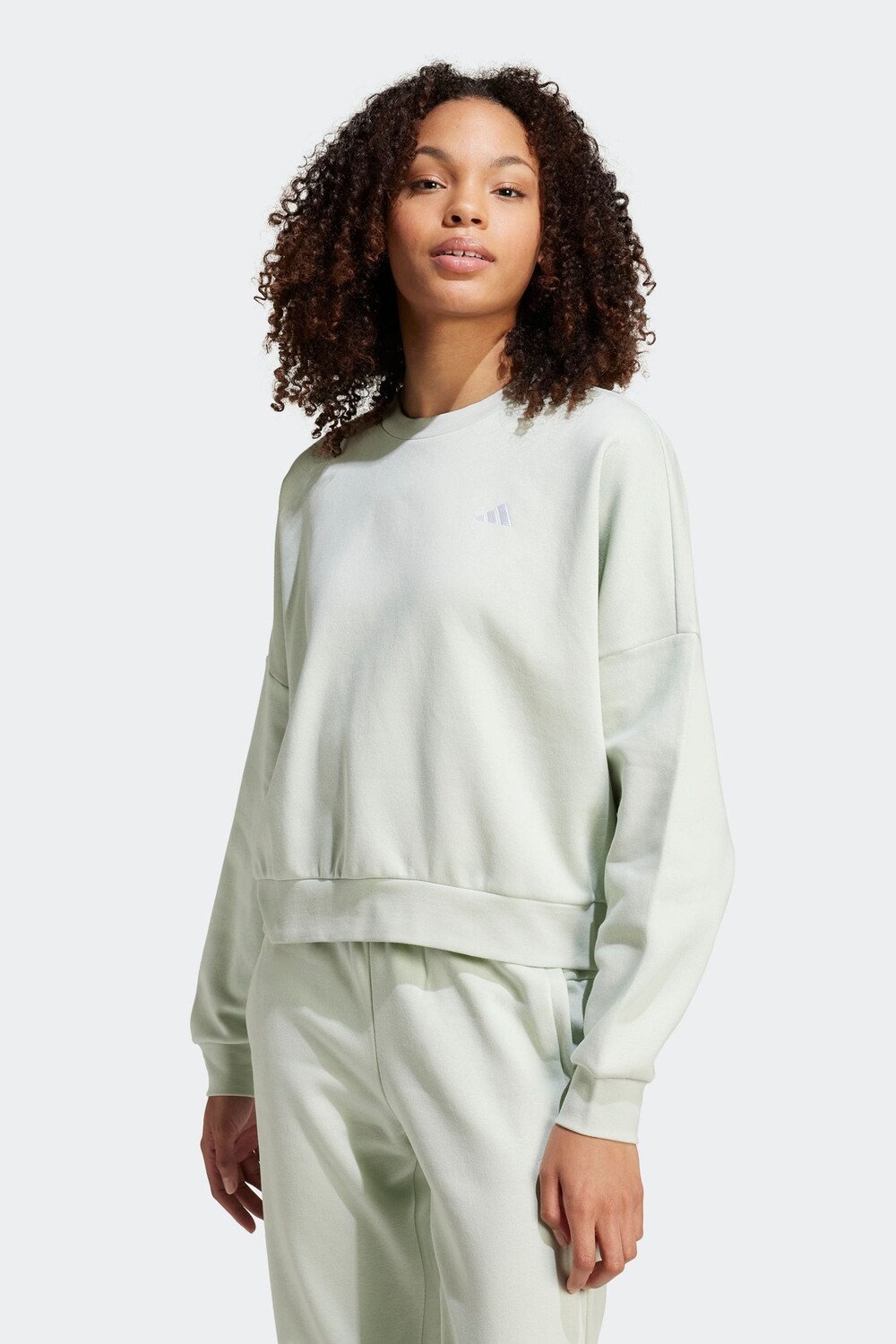 

Уютная толстовка с маленьким логотипом Adidas, зеленый