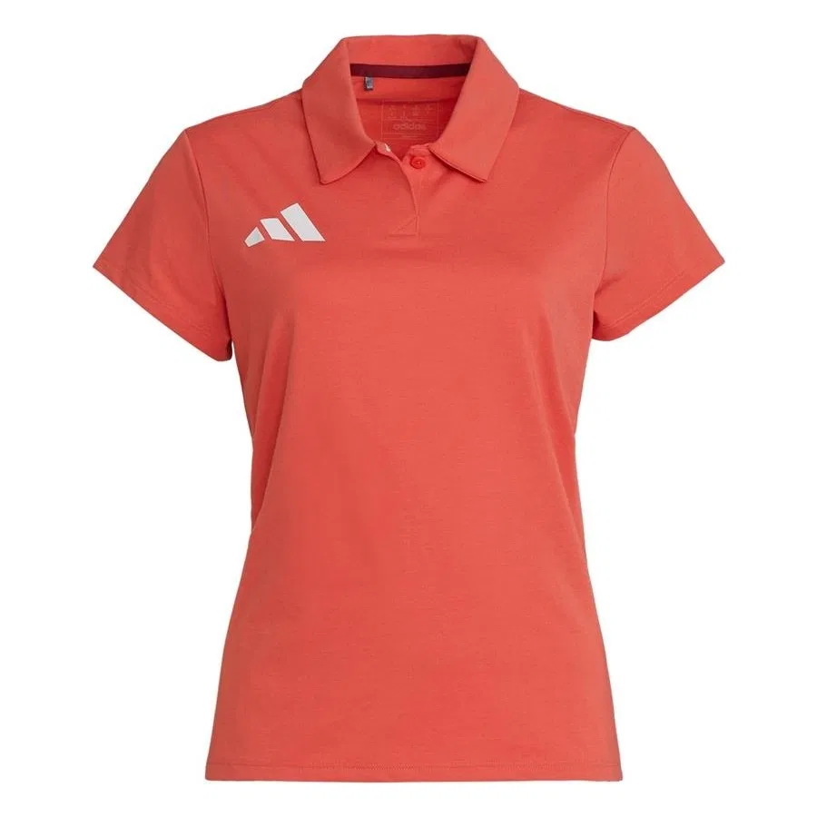 Женское поло с длинным рукавом adidas TURKIYE POLO W, Красный — фото 4