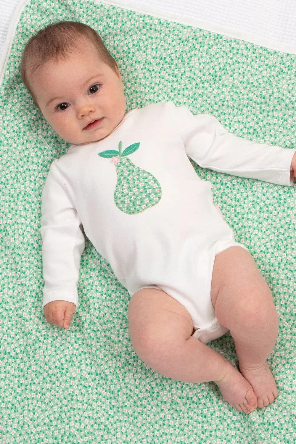 Детское боди из органического хлопка Pear-Fect Kite, Cream — фото 2