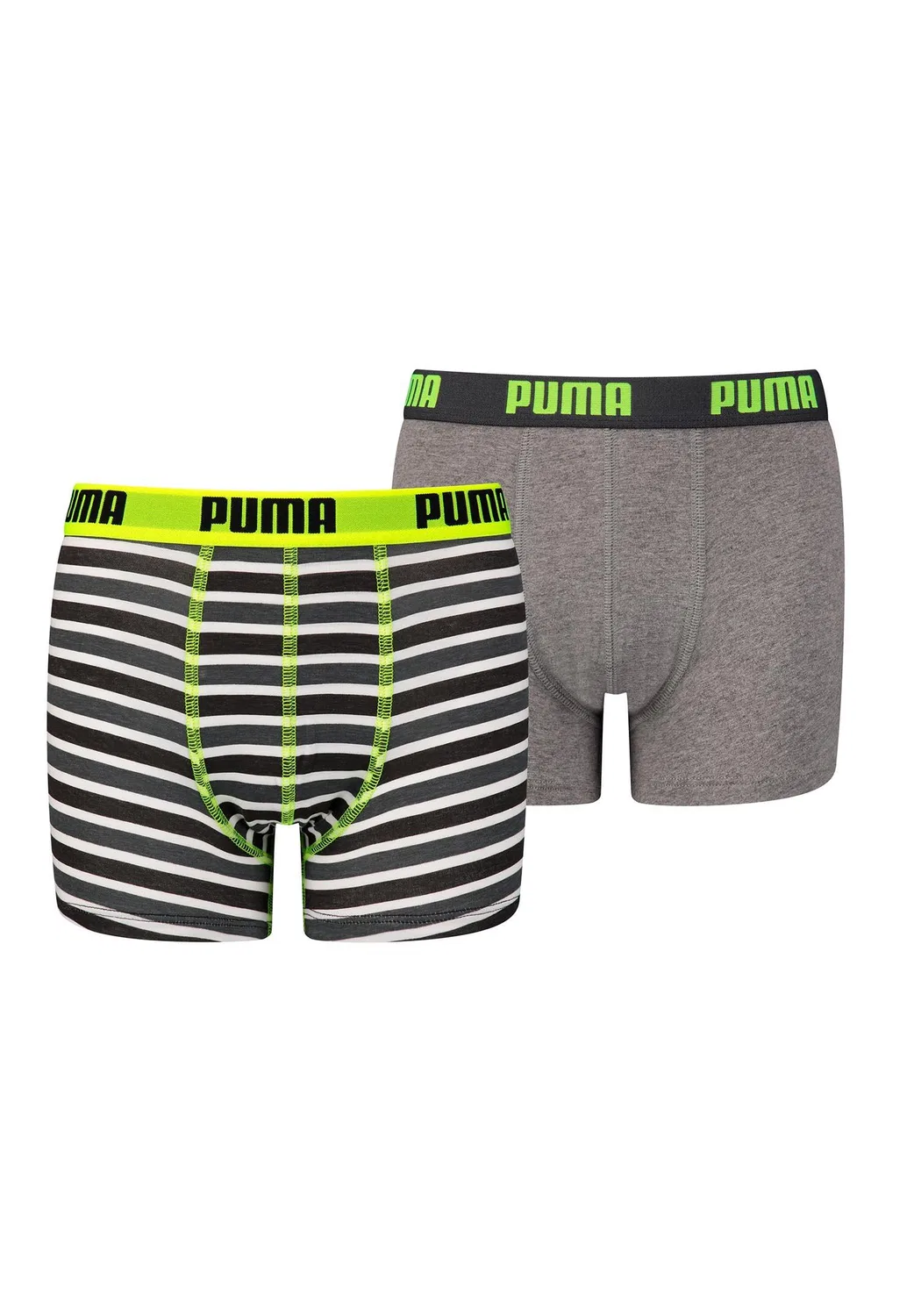 Детские боксеры с принтом в полоску Puma, Yellow Bunt