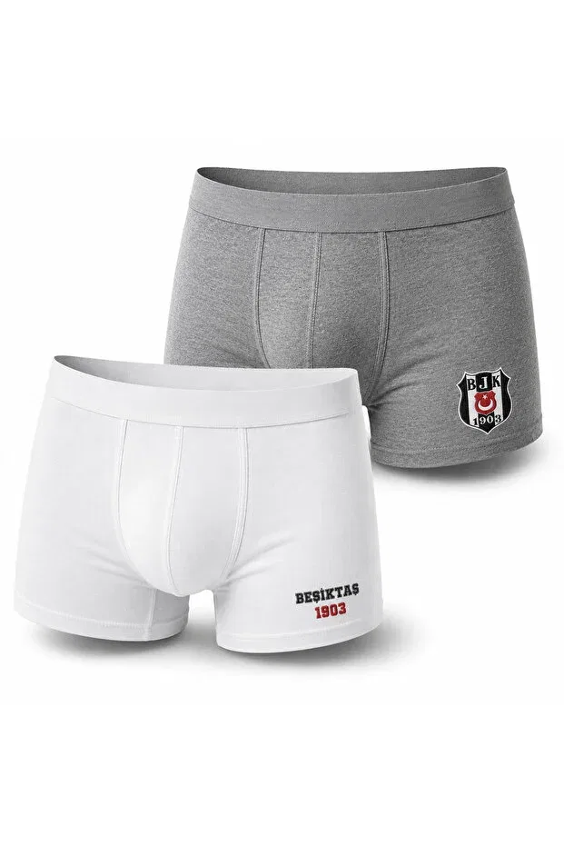 Детские боксеры для мальчиков с принтом Beşiktaş, White