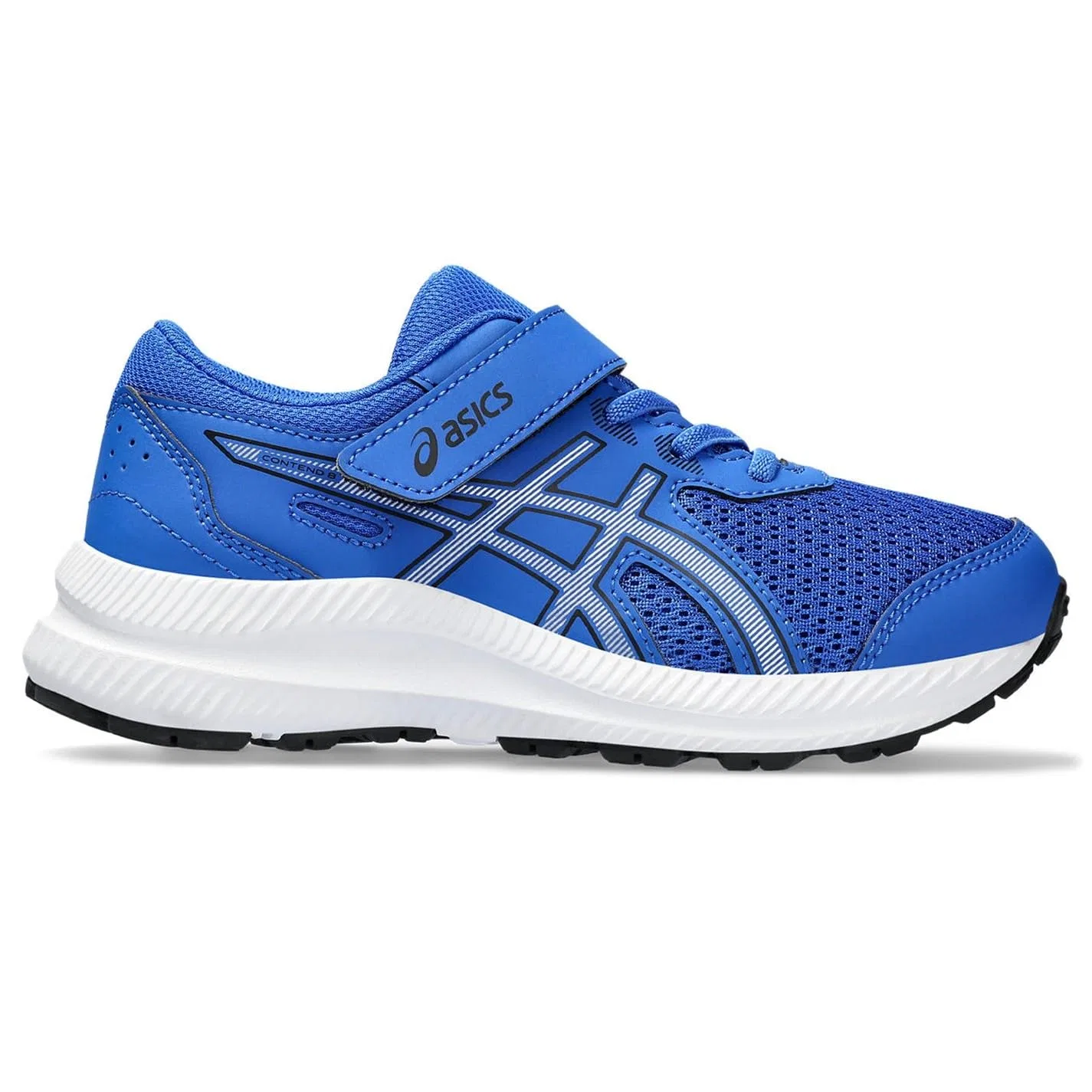 Детские кроссовки для мальчиков с липучкой Contend 8 Ps ASICS, Illusion Blue Pure Silver — фото 3