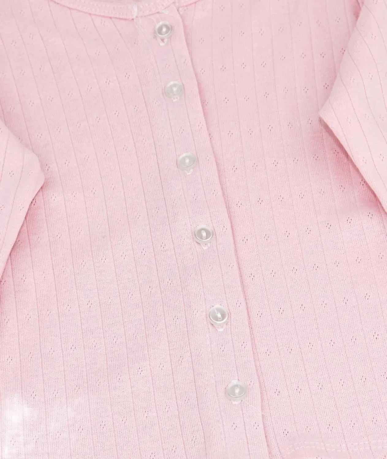 Детский кардиган с длинным рукавом Kiki Pointelle Cheryl Creations, розовый — фото 4