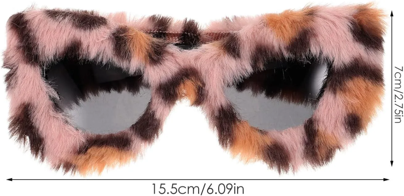 

KESYOO Забавные очки, пушистые очки, необычные солнцезащитные очки, реквизит для вечеринки, украшение для вечеринки, очки для взрослых и женщин, As Shown