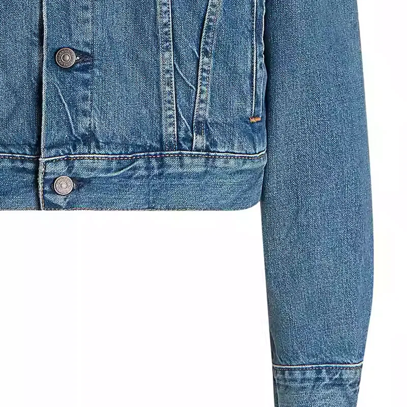 Женская джинсовая куртка с длинным рукавом Polo Ralph Lauren, Blue — фото 4