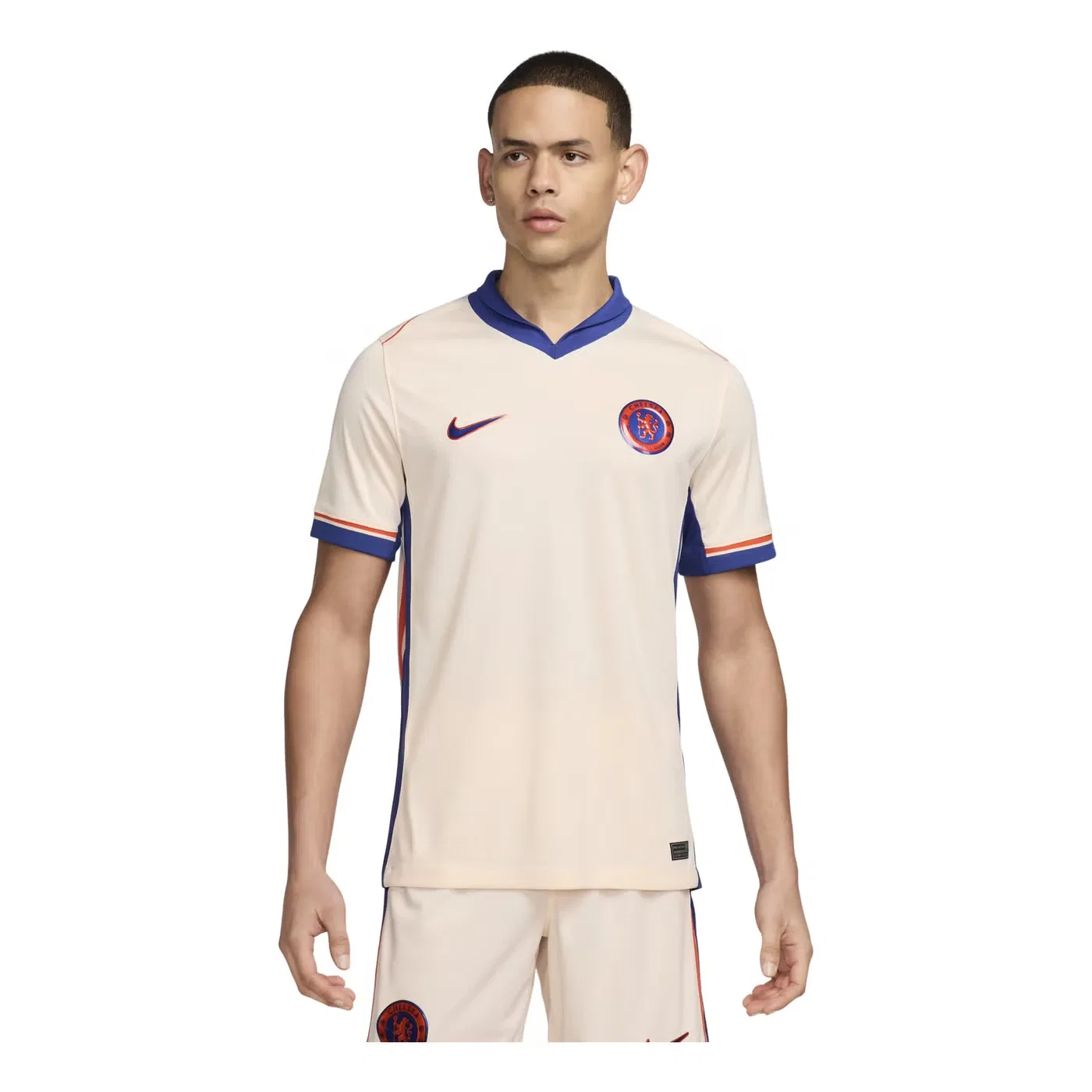 Футбольная футболка с технологией Dri-FIT Chelsea FC 2024/25 Stadium Away Nike, персиковый