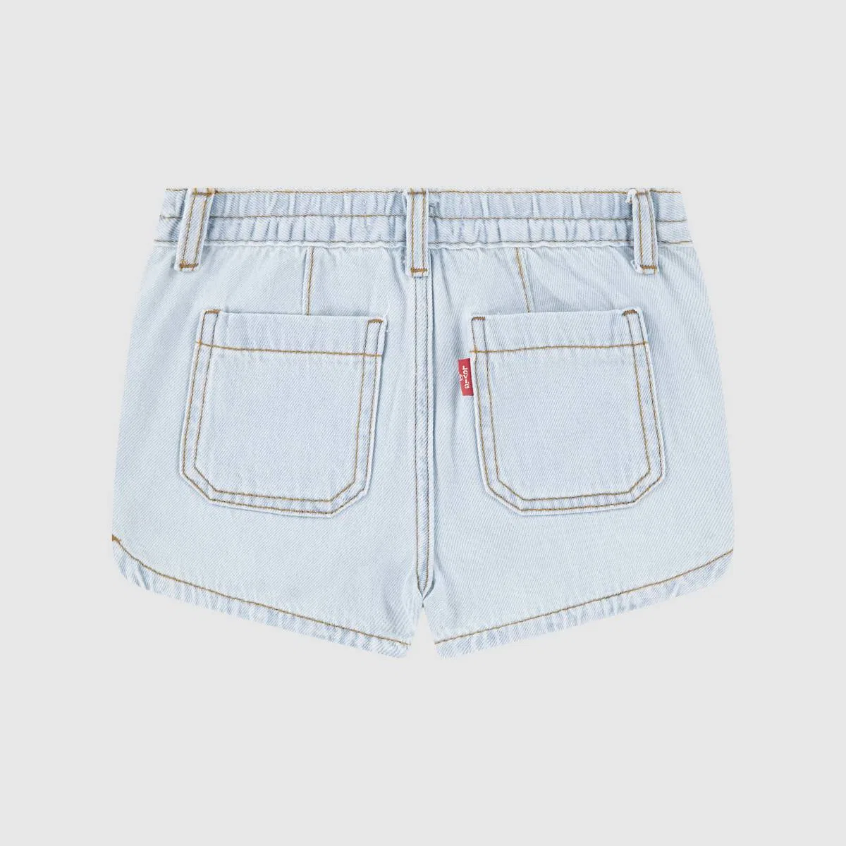 Джинсовые шорты с дельфинами для девочек 4-6 лет Levi's, Wow Me Over - Light Wash — фото 2