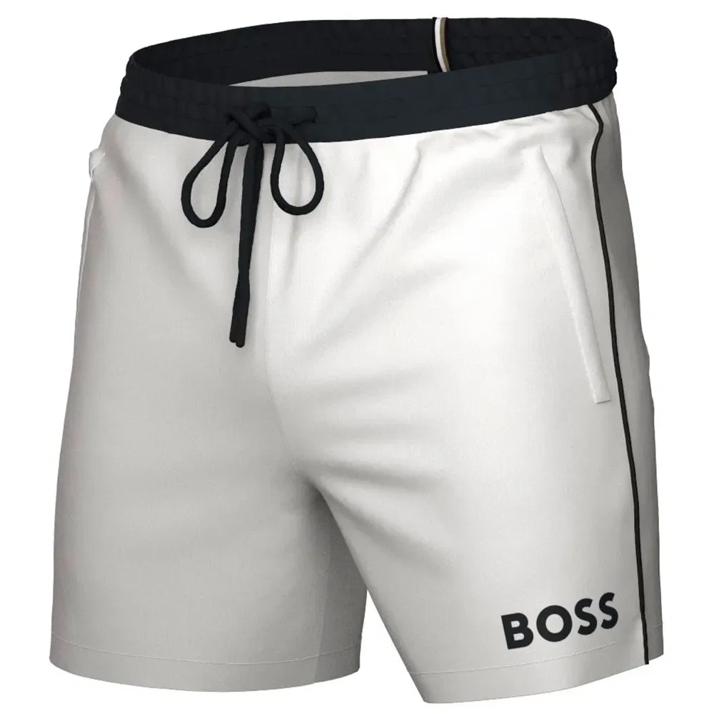 Мужские плавки с принтом Starfi 10254886 BOSS, White