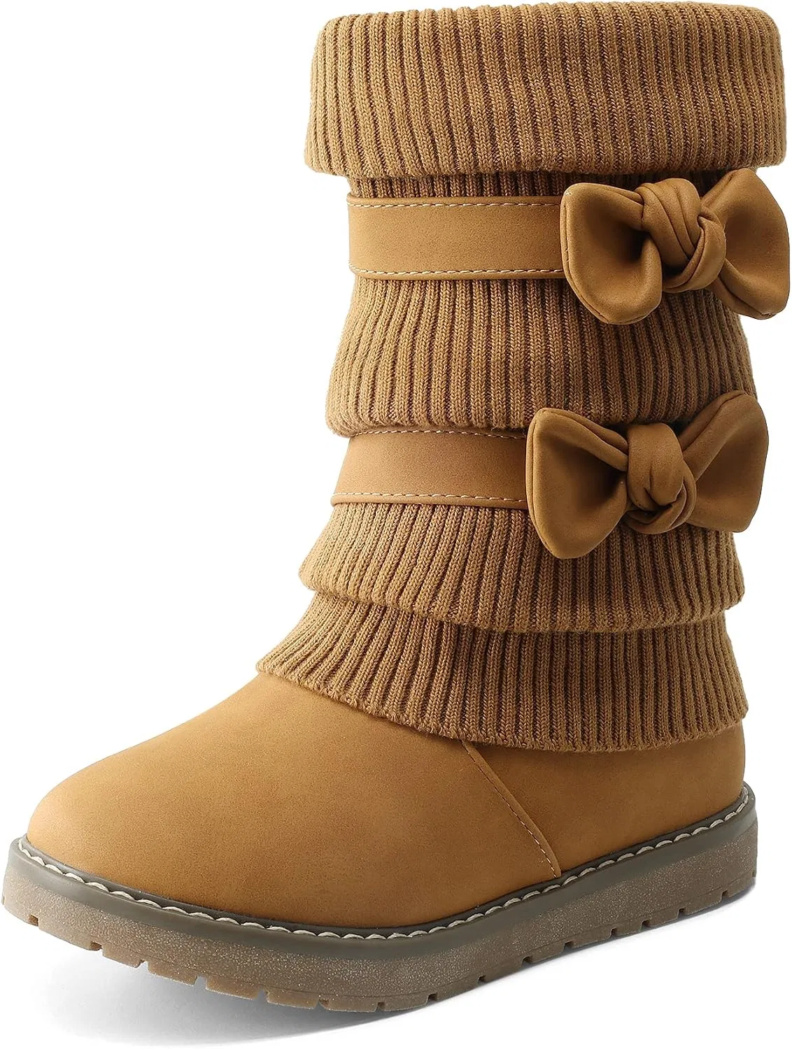 Детские зимние сапоги для девочек DREAM PAIRS, Camel
