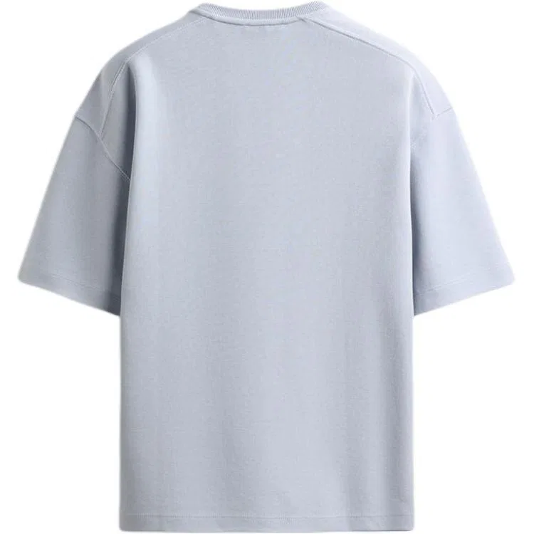 Мужская футболка с круглым вырезом Sky Blue ZARA — фото 3