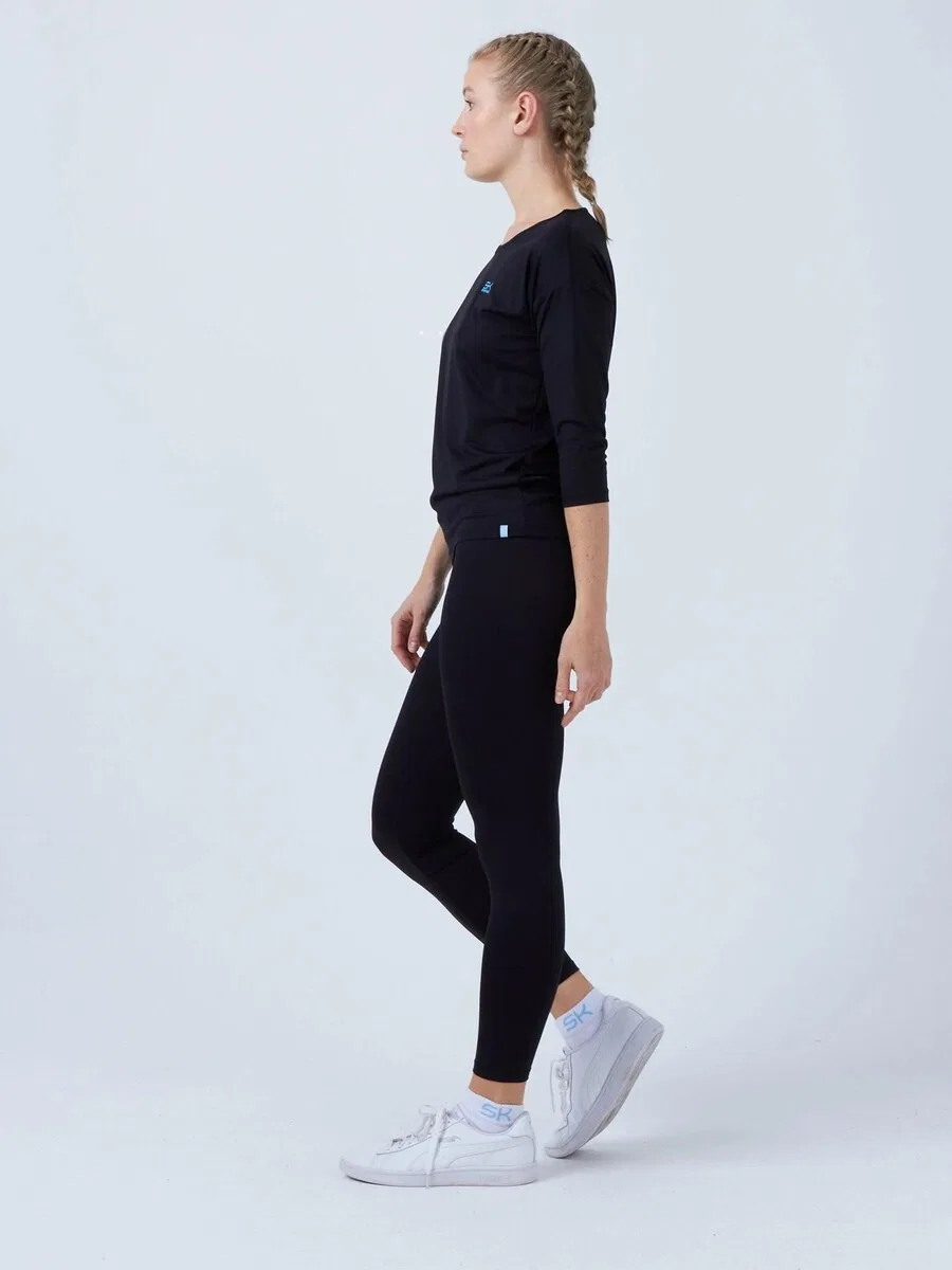Футболка SPORTKIND '3/4 Loose Fit' черного цвета — фото 4