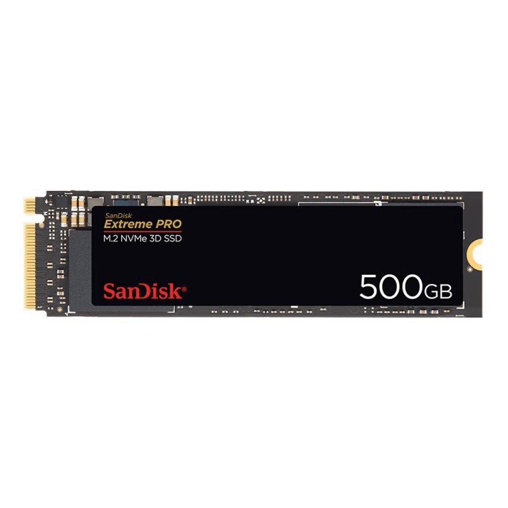 

Твердотельный накопитель SanDisk Extreme PRO 3D SSD, 500 Гб, M.2 NVMe