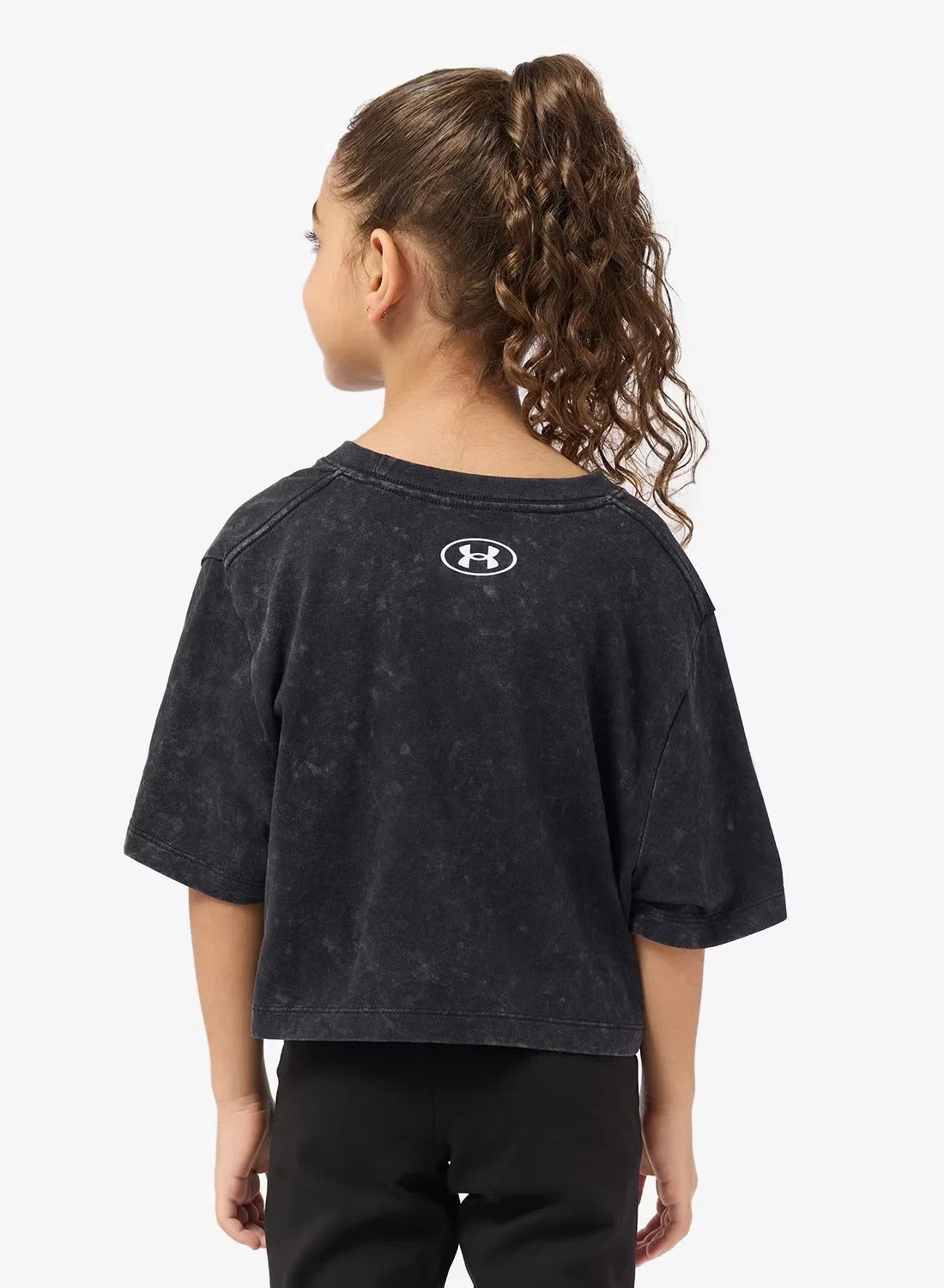 Футболка с эффектом стирки Youth Washed Under Armour, черный — фото 2