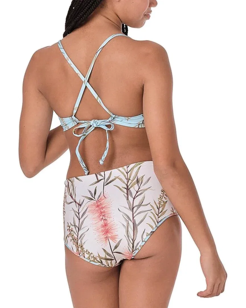 Детский купальник с цветочным принтом Submarine In And Out Swimwear, зеленый — фото 2